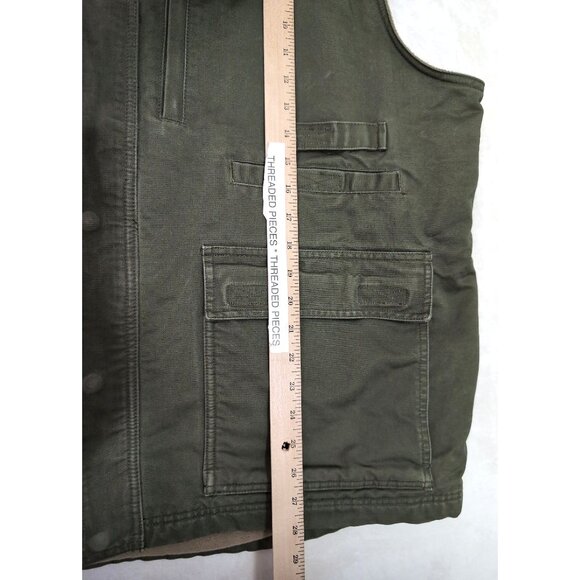 RedHead Utility Vest Mens 2XL Green Fleece Lined Hunting Camping Outdoor Travel - Picture 11 of 11